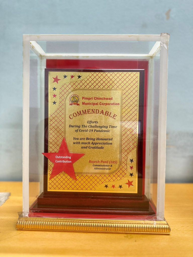 Outstanding Contribution- Efforts During The Challenging Times of the COVID-19 Pandemic- PCMC Commendable